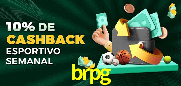 10% de bônus de cashback na brpg